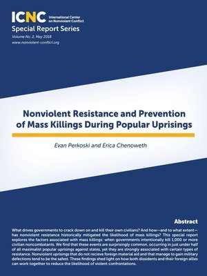 cover image of Nonviolent Resistance and Prevention of Mass Killings During Popular Uprisings
